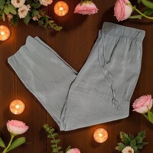 Zara Soft Sage Joggers Comfortable Elastic Waist